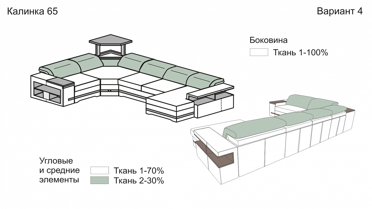 Купить диван калинка 65 от мебельной фабрики Калинка