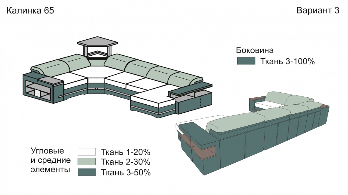 Купить диван калинка 65 от мебельной фабрики Калинка